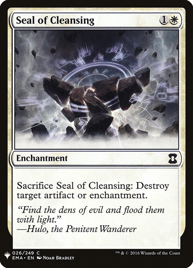 Seal of Cleansing card front
