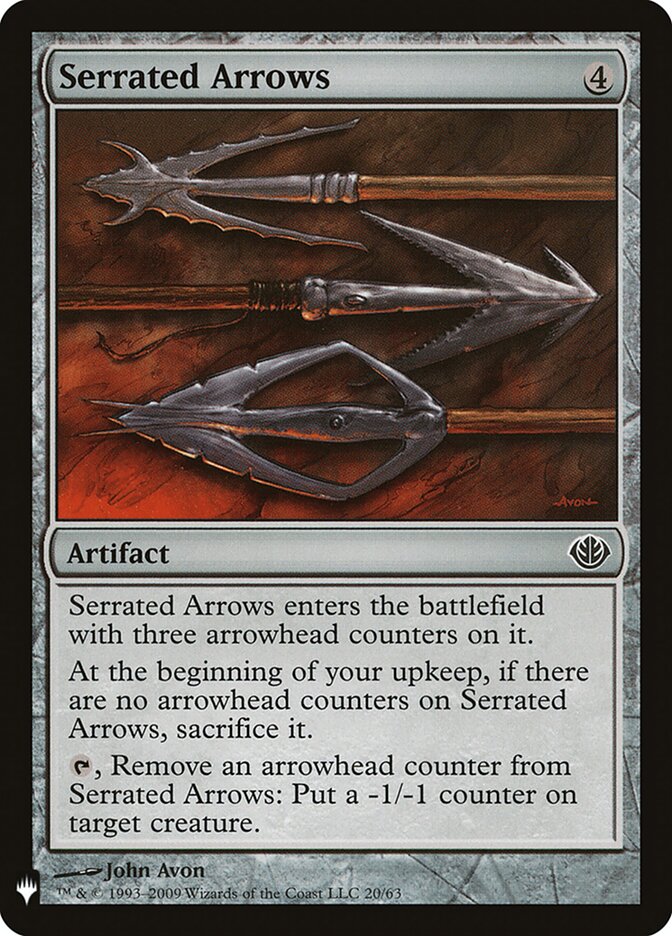 Serrated Arrows card front