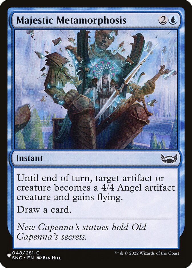 Majestic Metamorphosis card front