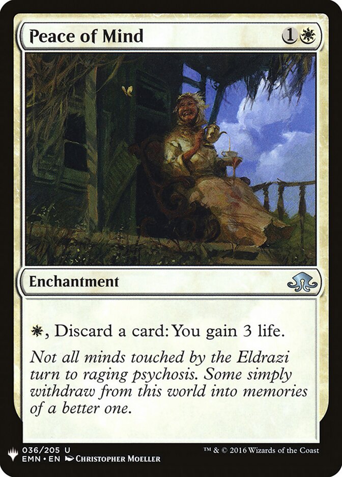 Peace of Mind card front