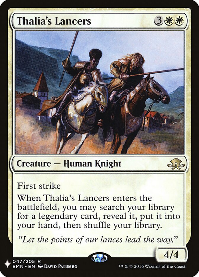 Thalia's Lancers card front