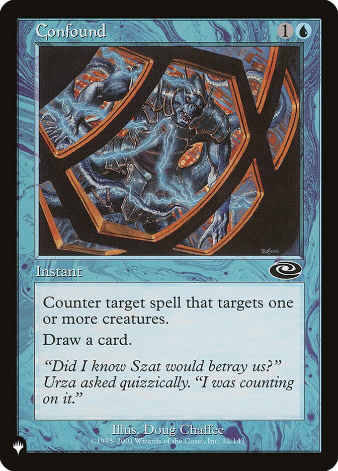 Confound card front