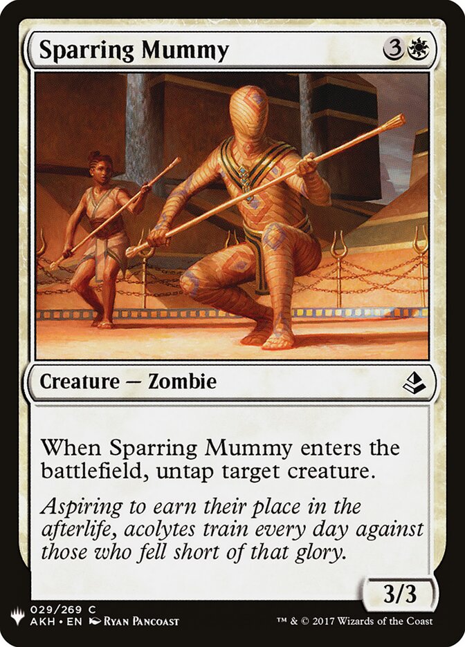Sparring Mummy card front