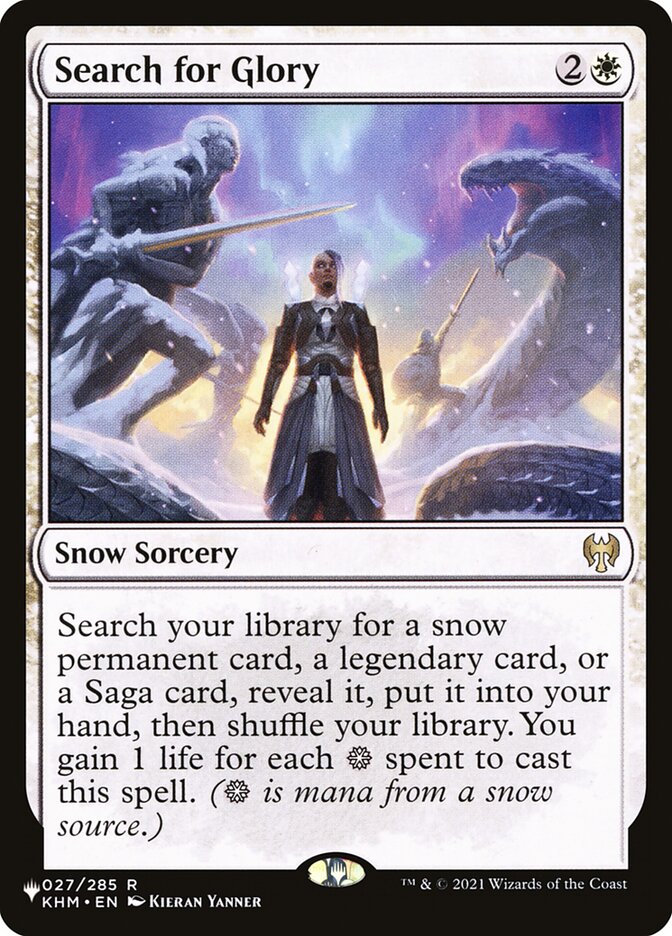 Search for Glory card front