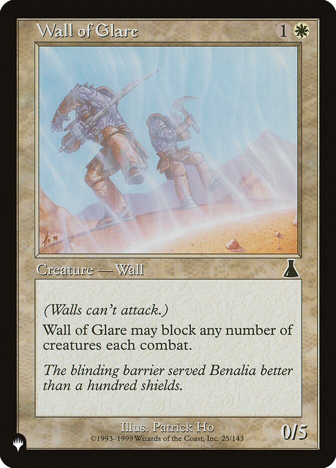 Wall of Glare card front