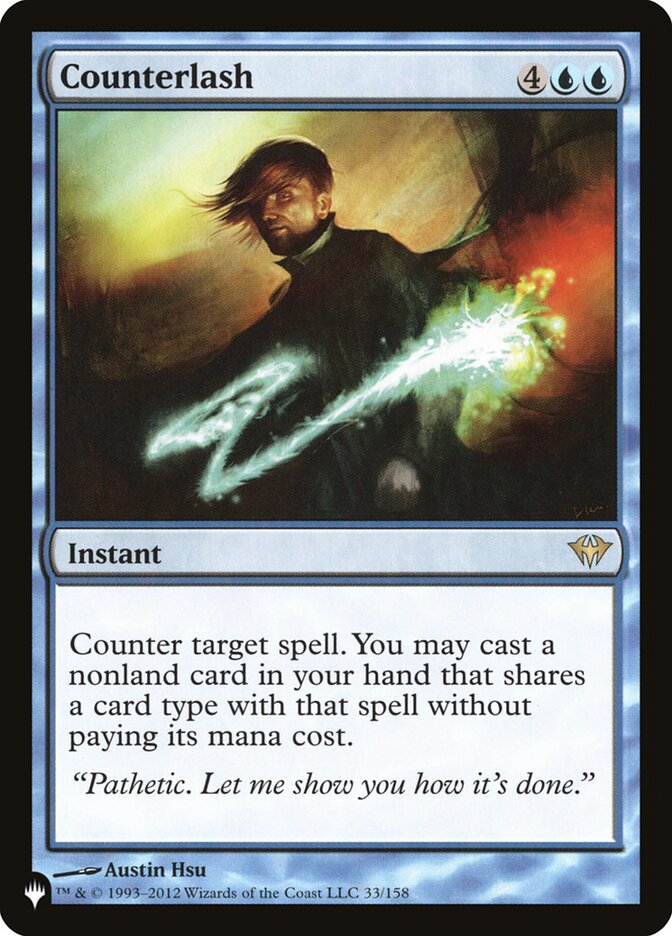 Counterlash card front