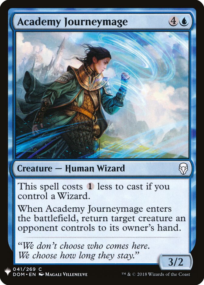 Academy Journeymage card front