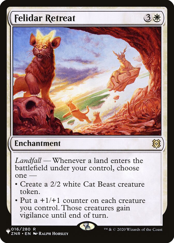 Felidar Retreat card front