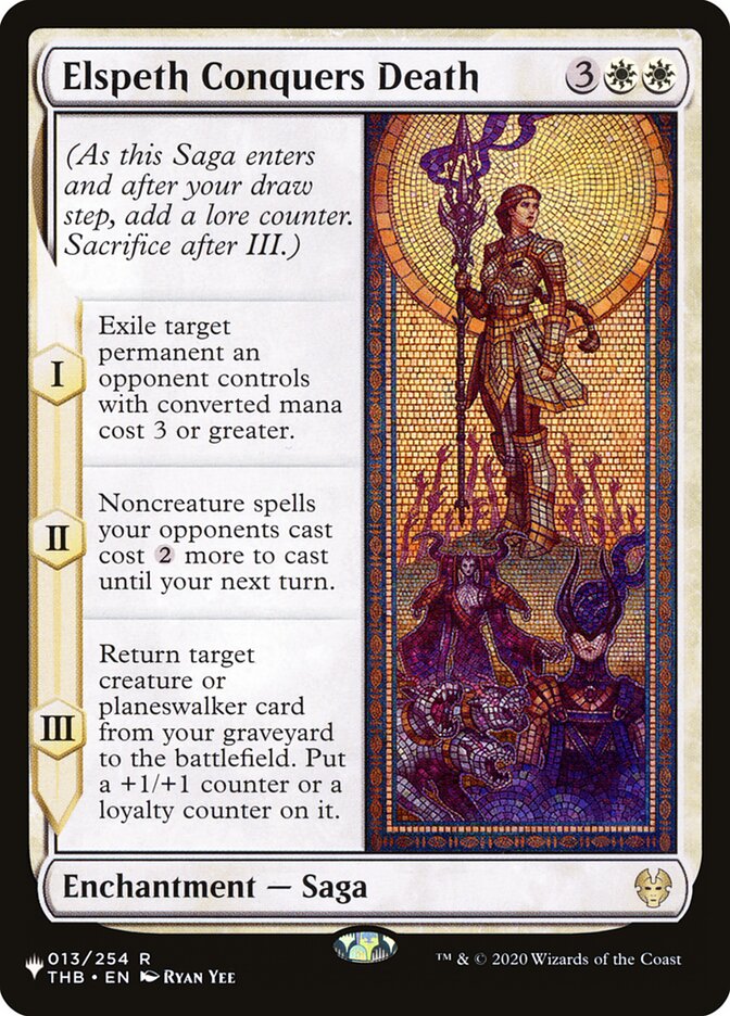 Elspeth Conquers Death card front