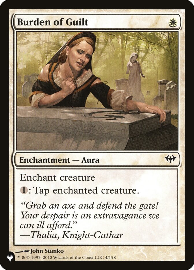 Burden of Guilt card front