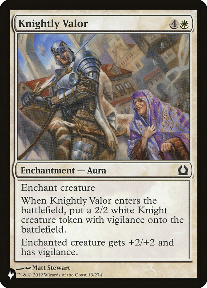 Knightly Valor card front