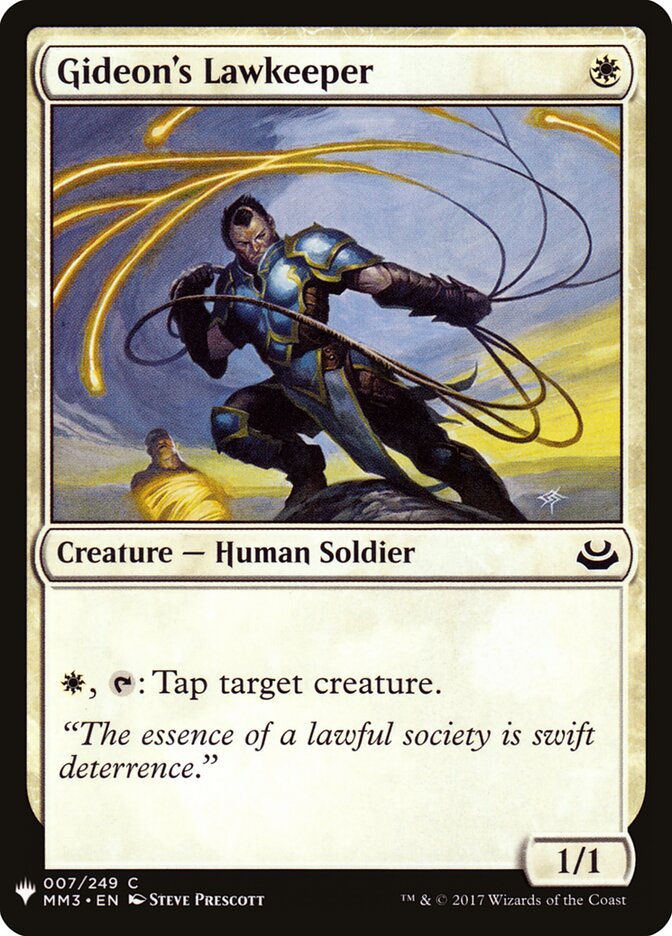 Gideon's Lawkeeper card front