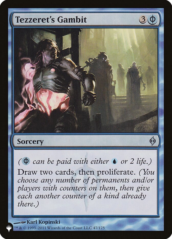 Tezzeret's Gambit card front