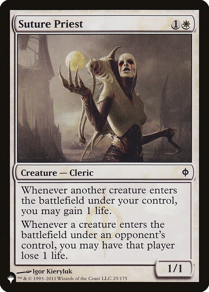 Suture Priest card front