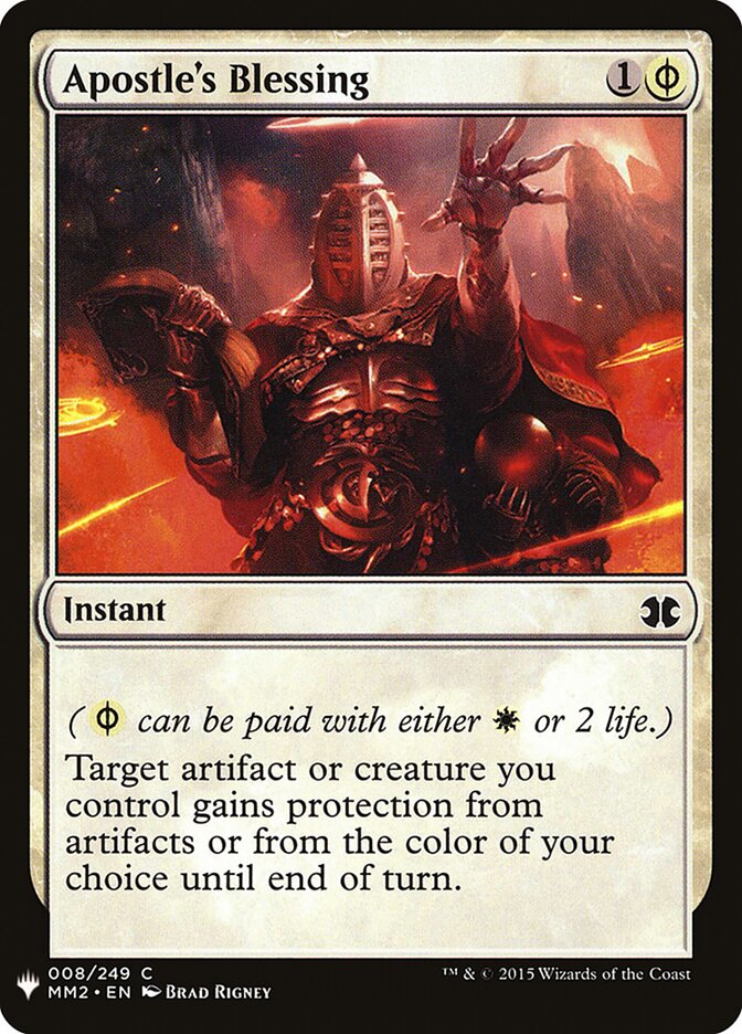 Apostle's Blessing card front
