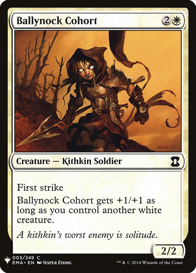 Ballynock Cohort card front