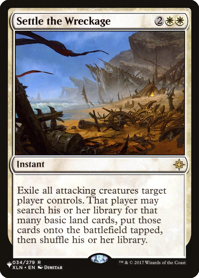 Settle the Wreckage card front