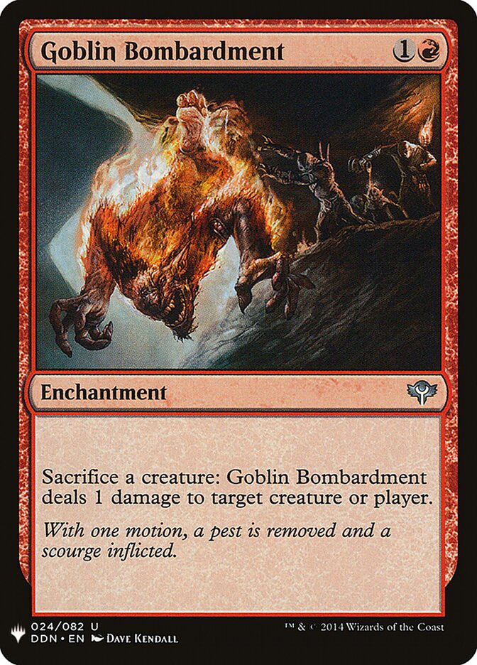Goblin Bombardment card front