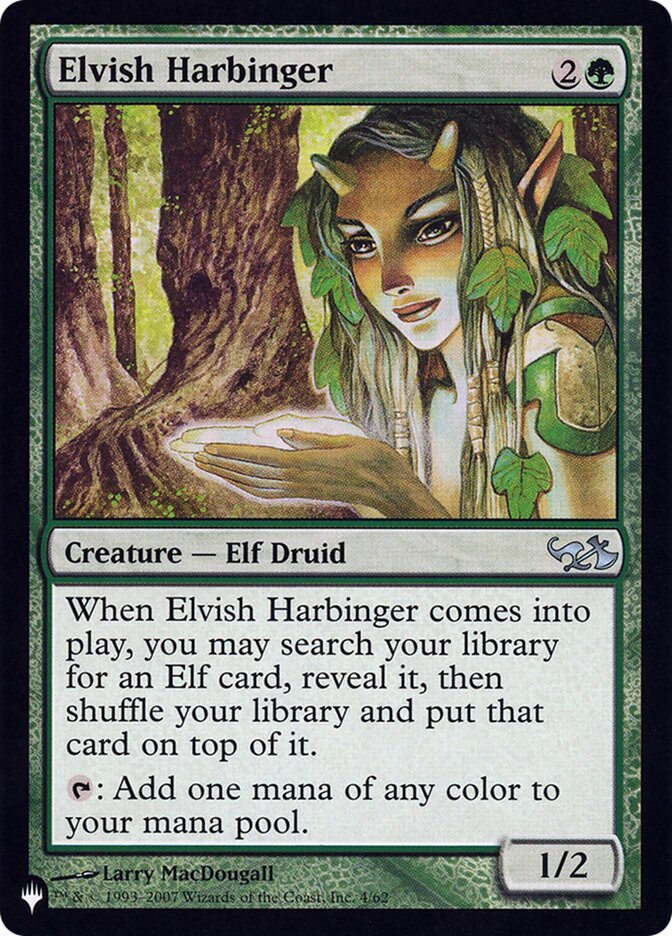 Elvish Harbinger card front