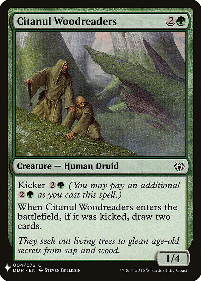 Citanul Woodreaders card front