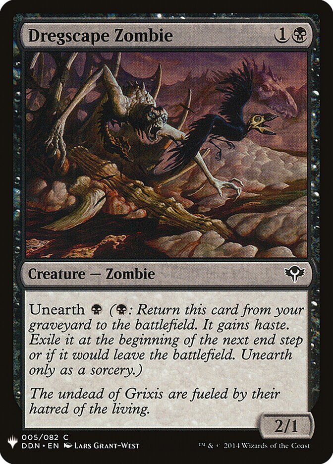 Dregscape Zombie card front