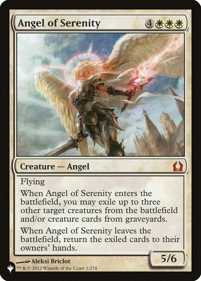 Angel of Serenity card front
