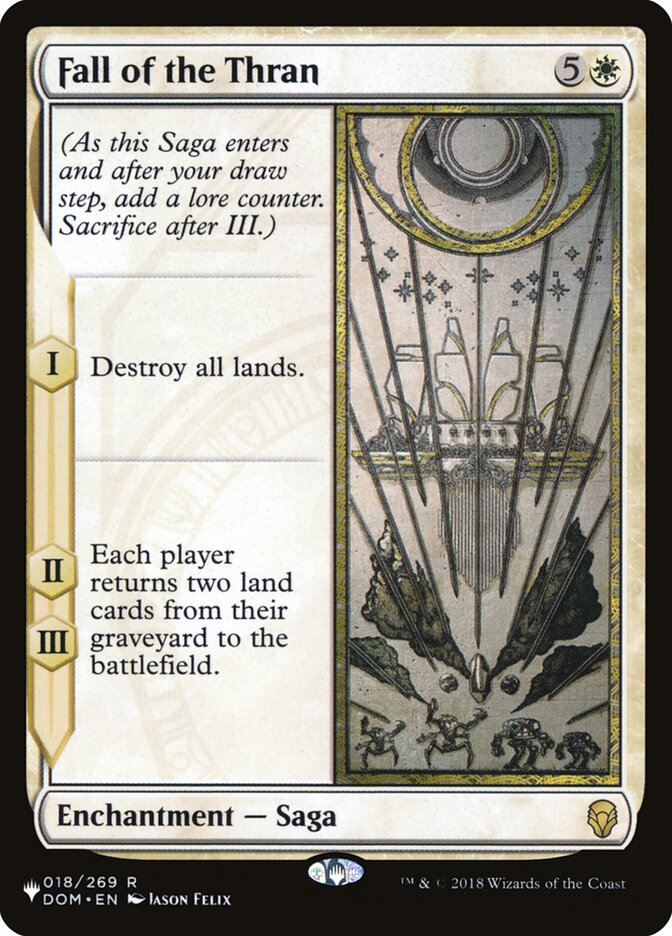 Fall of the Thran card front