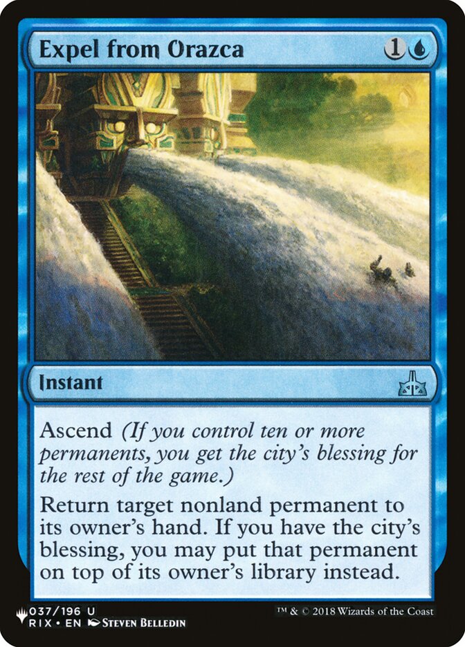 Expel from Orazca card front