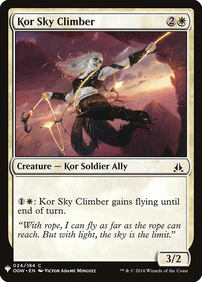 Kor Sky Climber card front