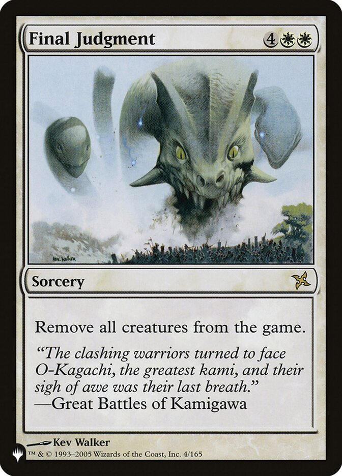 Final Judgment card front