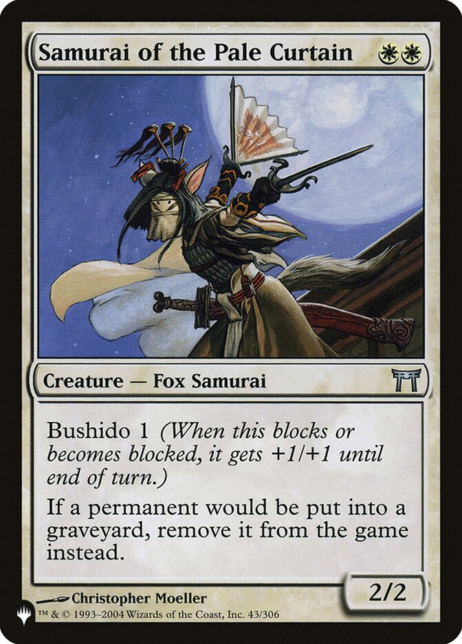 Samurai of the Pale Curtain card front