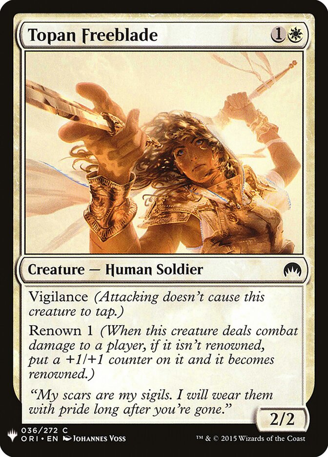 Topan Freeblade card front