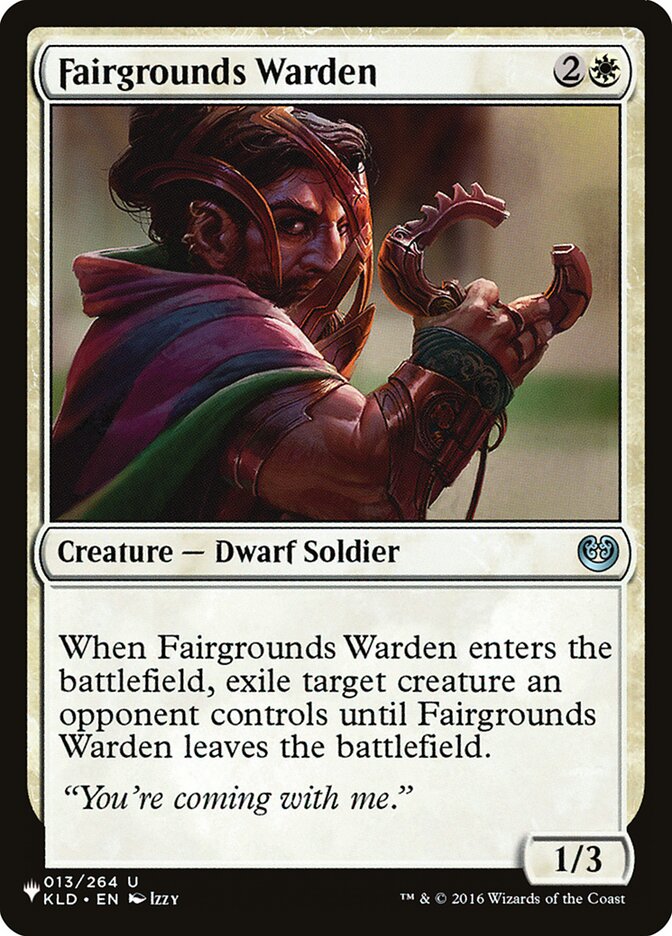 Fairgrounds Warden card front