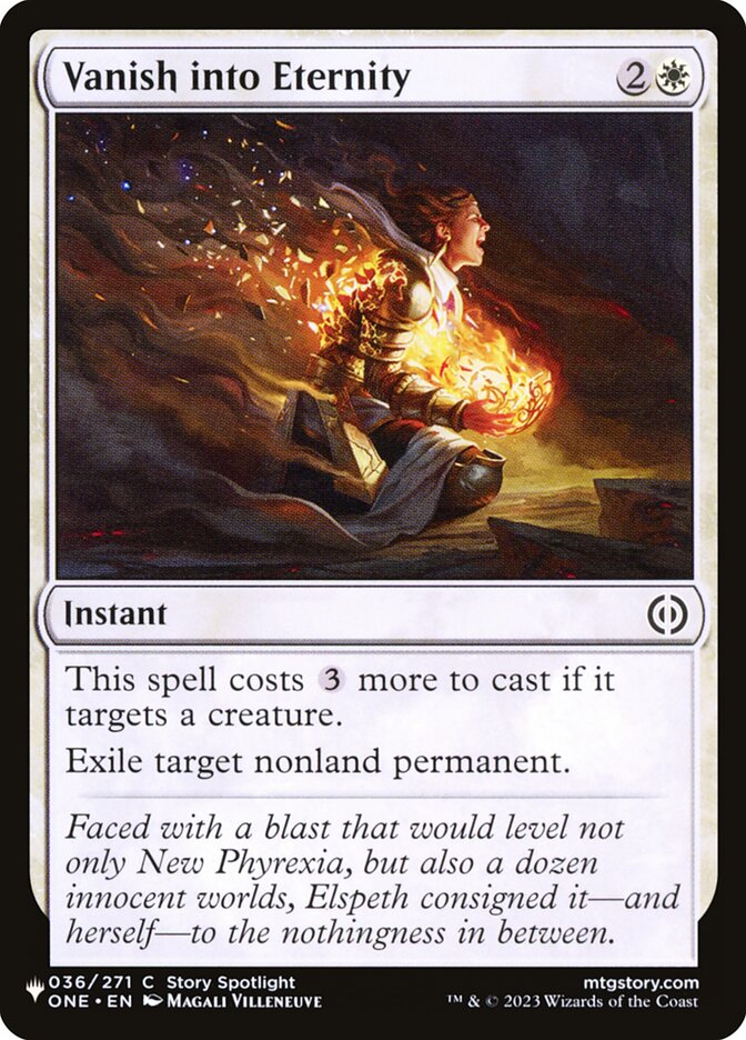 Vanish into Eternity card front