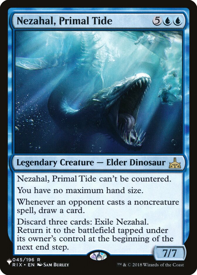 Nezahal, Primal Tide card front