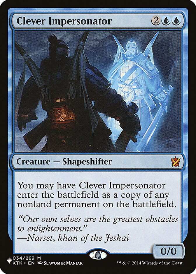 Clever Impersonator card front