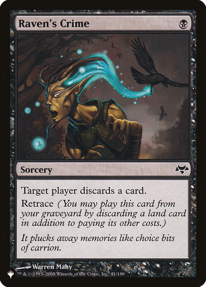 Raven's Crime card front