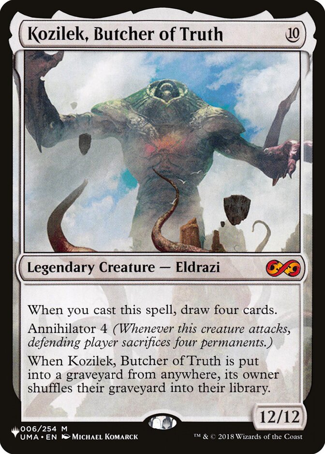 Kozilek, Butcher of Truth card front