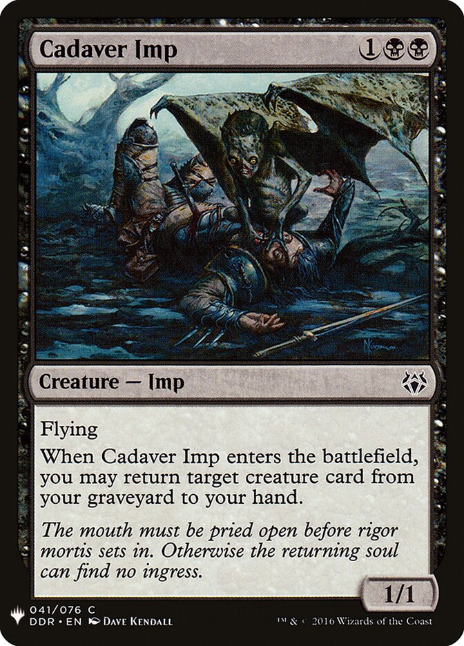 Cadaver Imp card front
