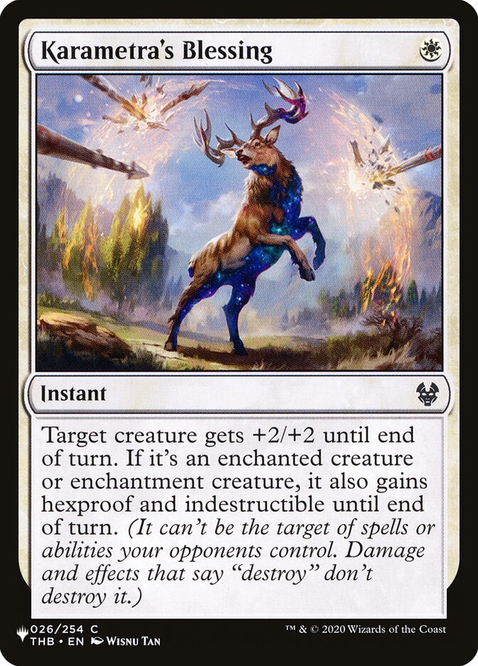 Karametra's Blessing card front