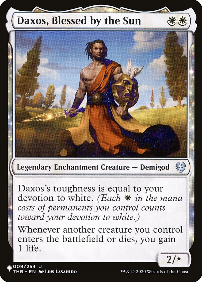Daxos, Blessed by the Sun card front
