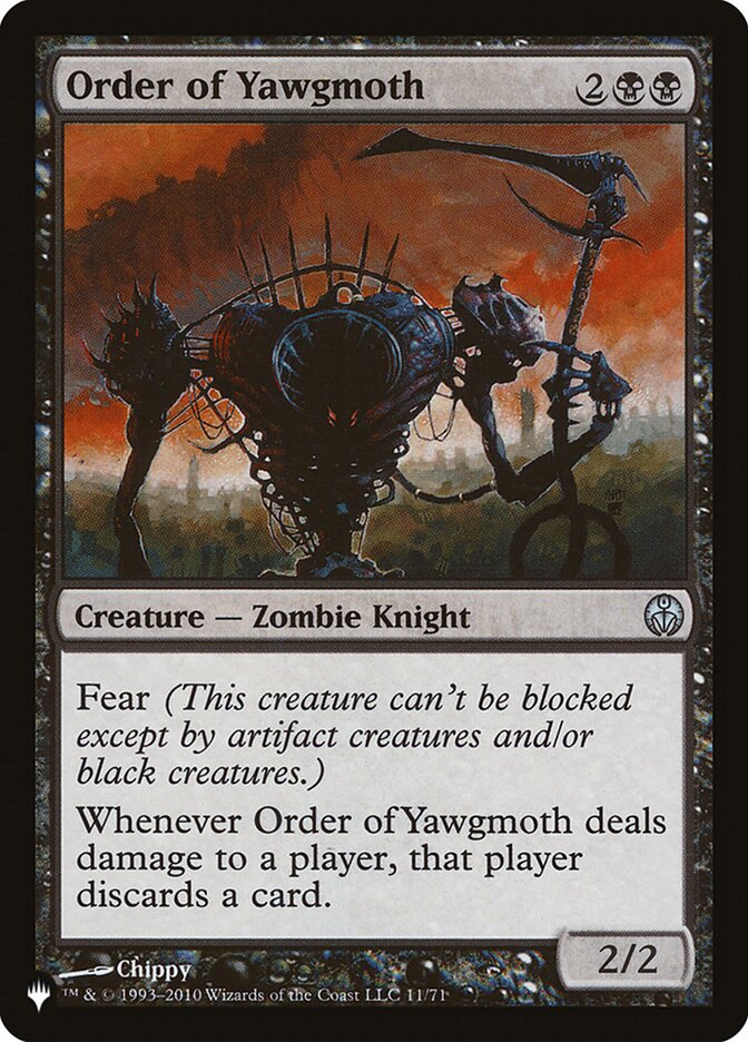 Order of Yawgmoth card front