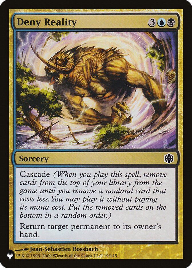 Deny Reality card front