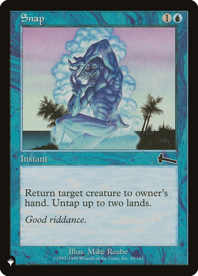 Snap card front