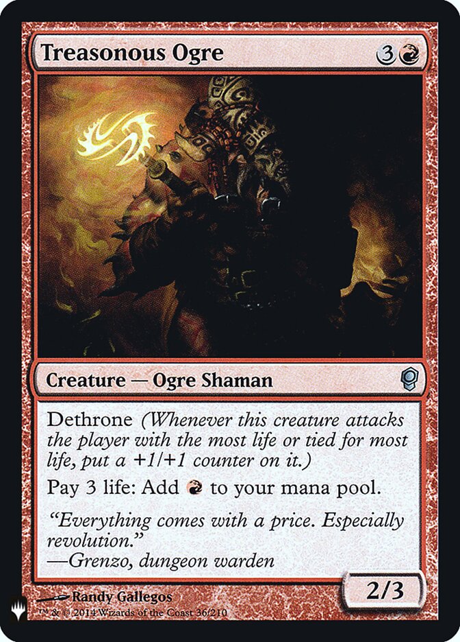 Treasonous Ogre card front
