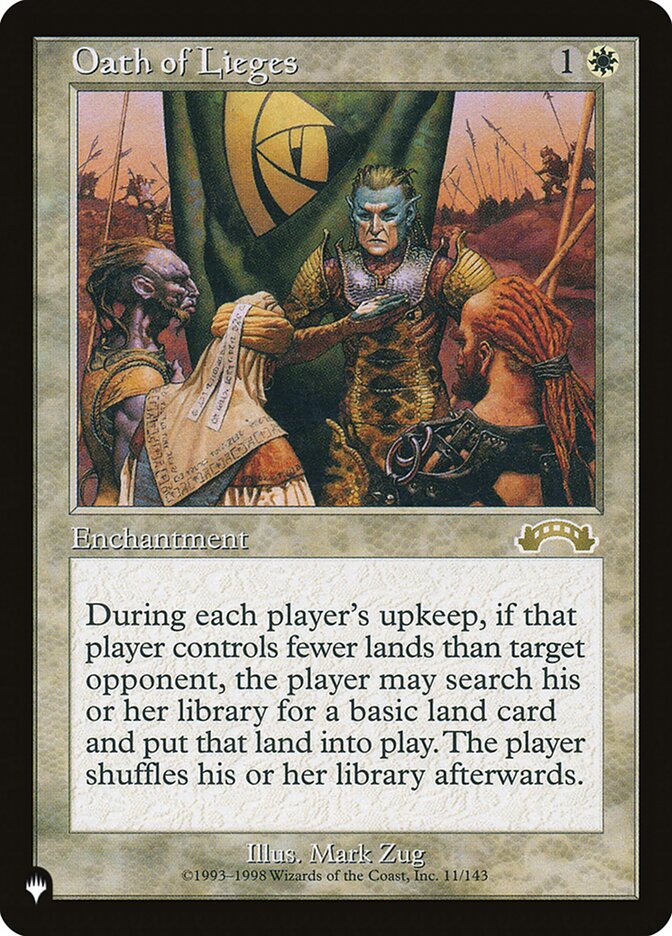 Oath of Lieges card front