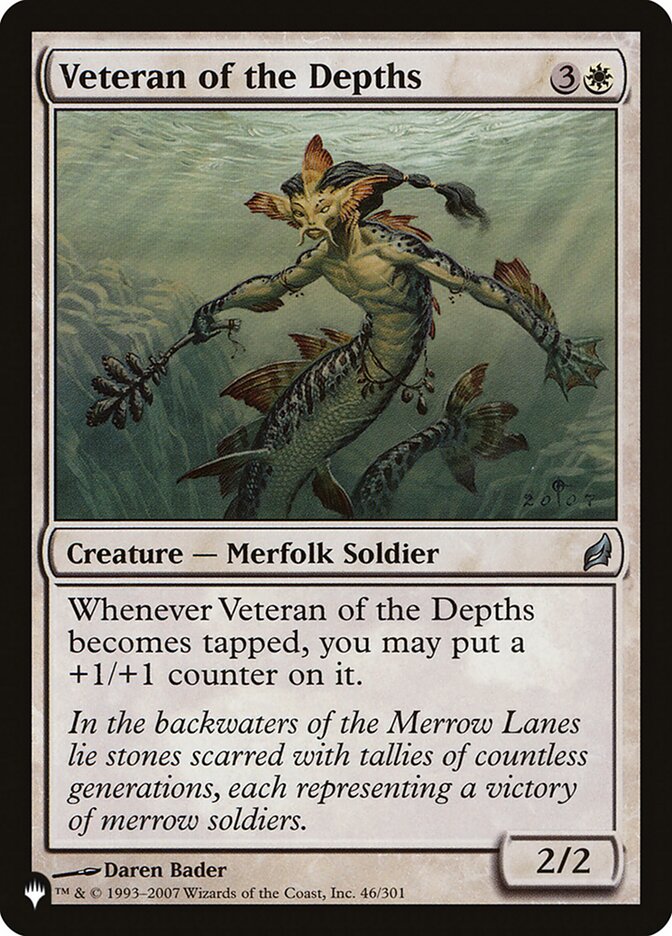 Veteran of the Depths card front