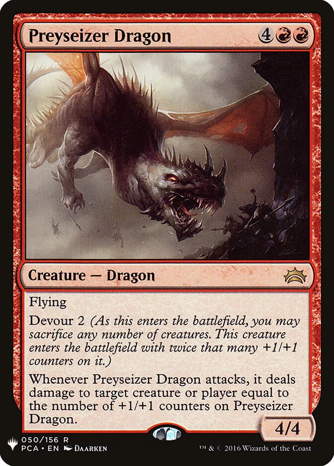 Preyseizer Dragon card front