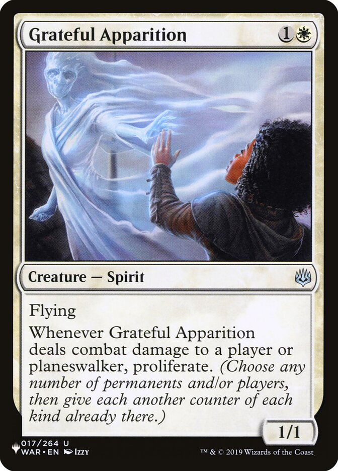 Grateful Apparition card front