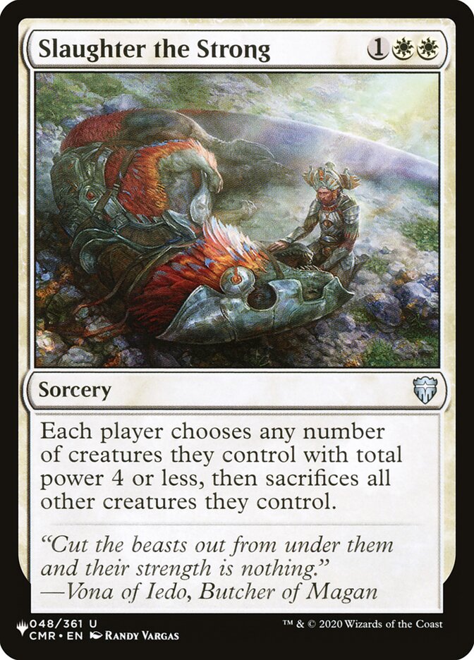 Slaughter the Strong card front